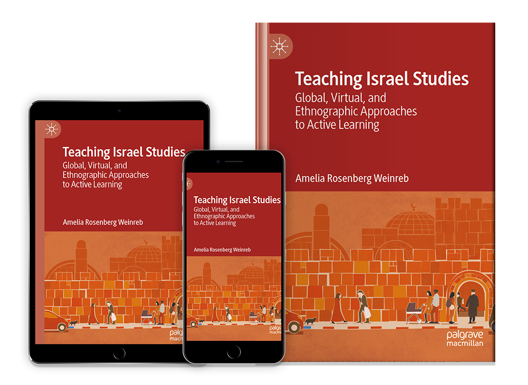 Teaching Israel Studies Book images in hardcover, tablet, and phone